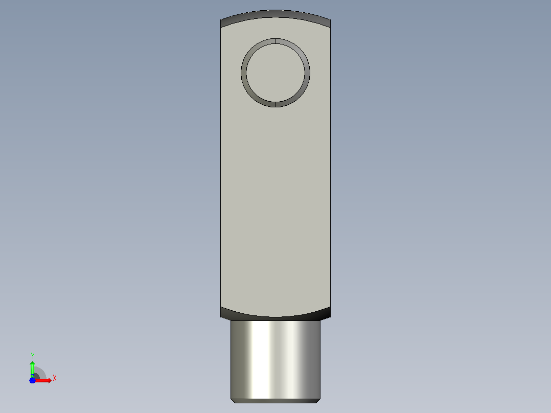 GN 751-ST 叉形接头[GN_751-16-64-M16-KL]前视图