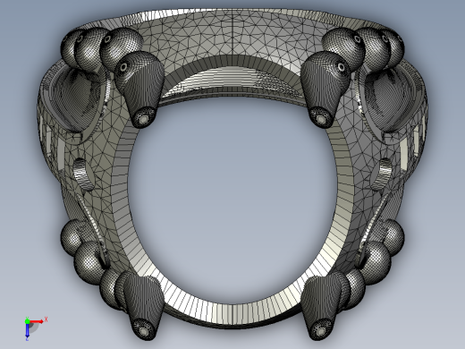 男士戒指俯视缩略图