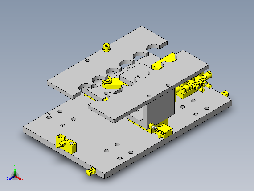 工具的间距传送正等轴测图