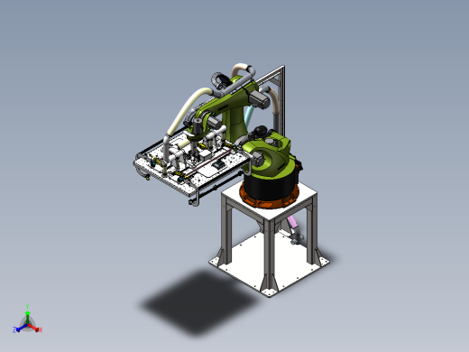 带PAD抓取机构的全层夹持器正等轴测缩略图