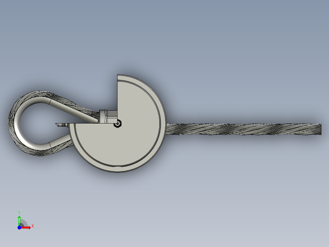 液压挤锻机剖切结构3D图纸 STP格式前视图