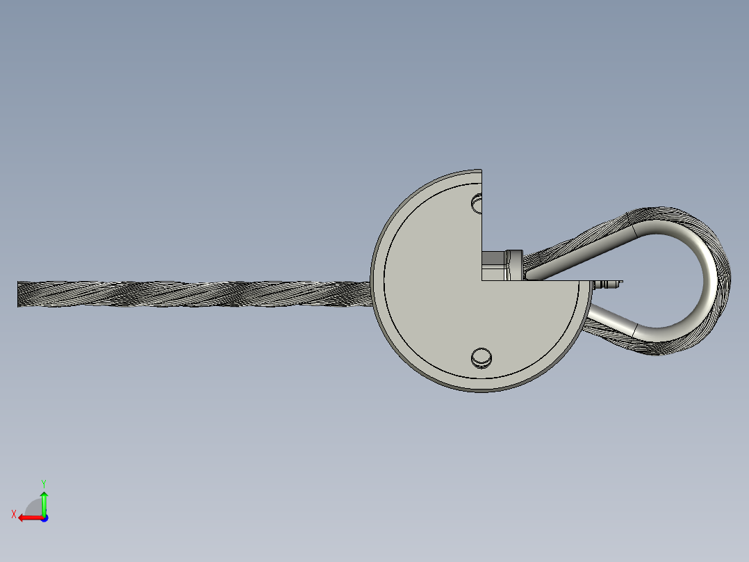 液压挤锻机剖切结构3D图纸 STP格式后视图