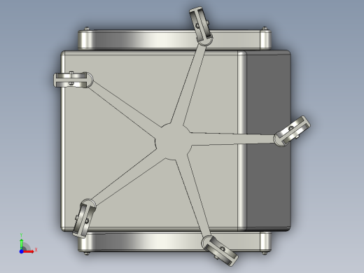 活动椅3D模型前视缩略图