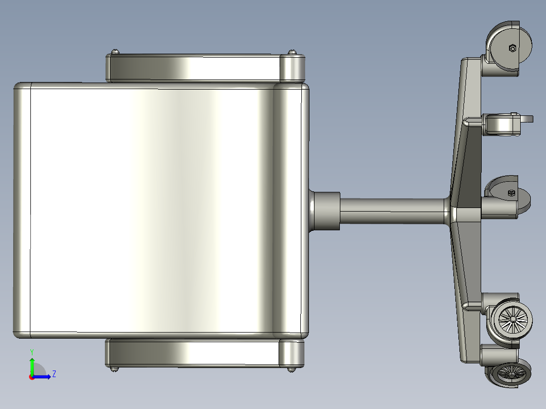 活动椅3D模型左视图