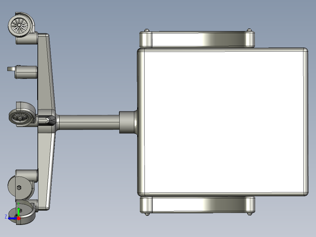 活动椅3D模型右视图