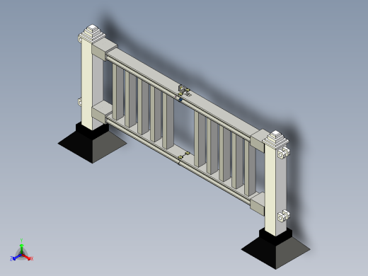 城市道路弯度可调整护栏