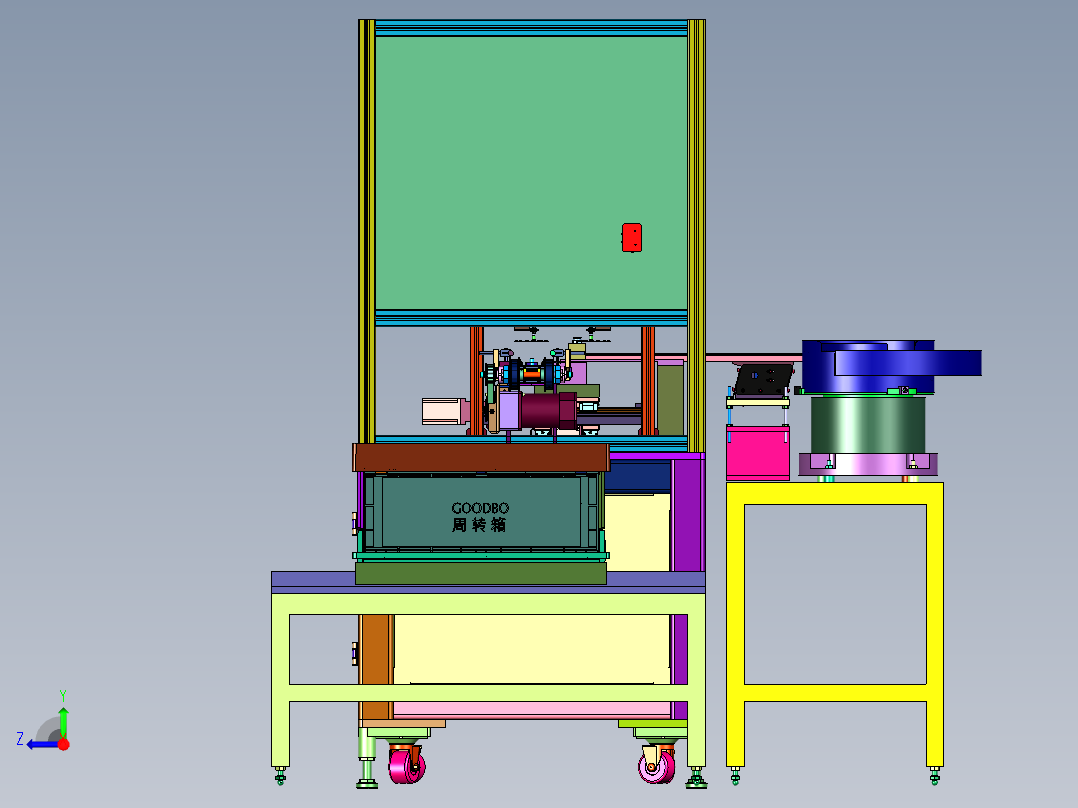 键盘配件非标自动化组装产线右视图