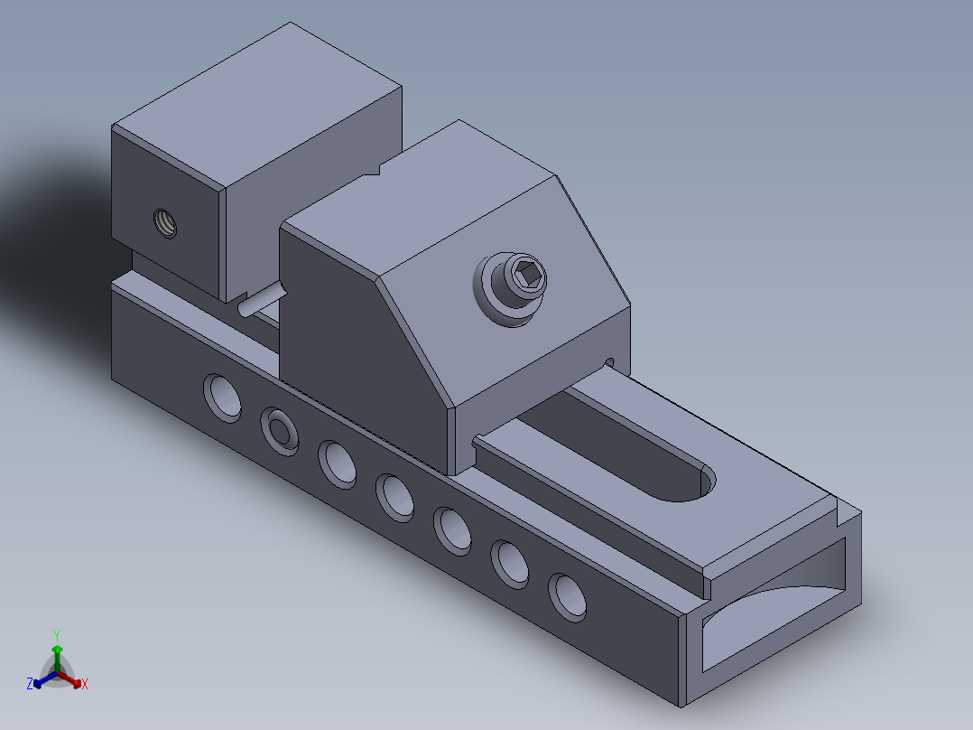 精密刀具制造商虎钳-Precision ToolMaker Vise W Equation正等轴测图
