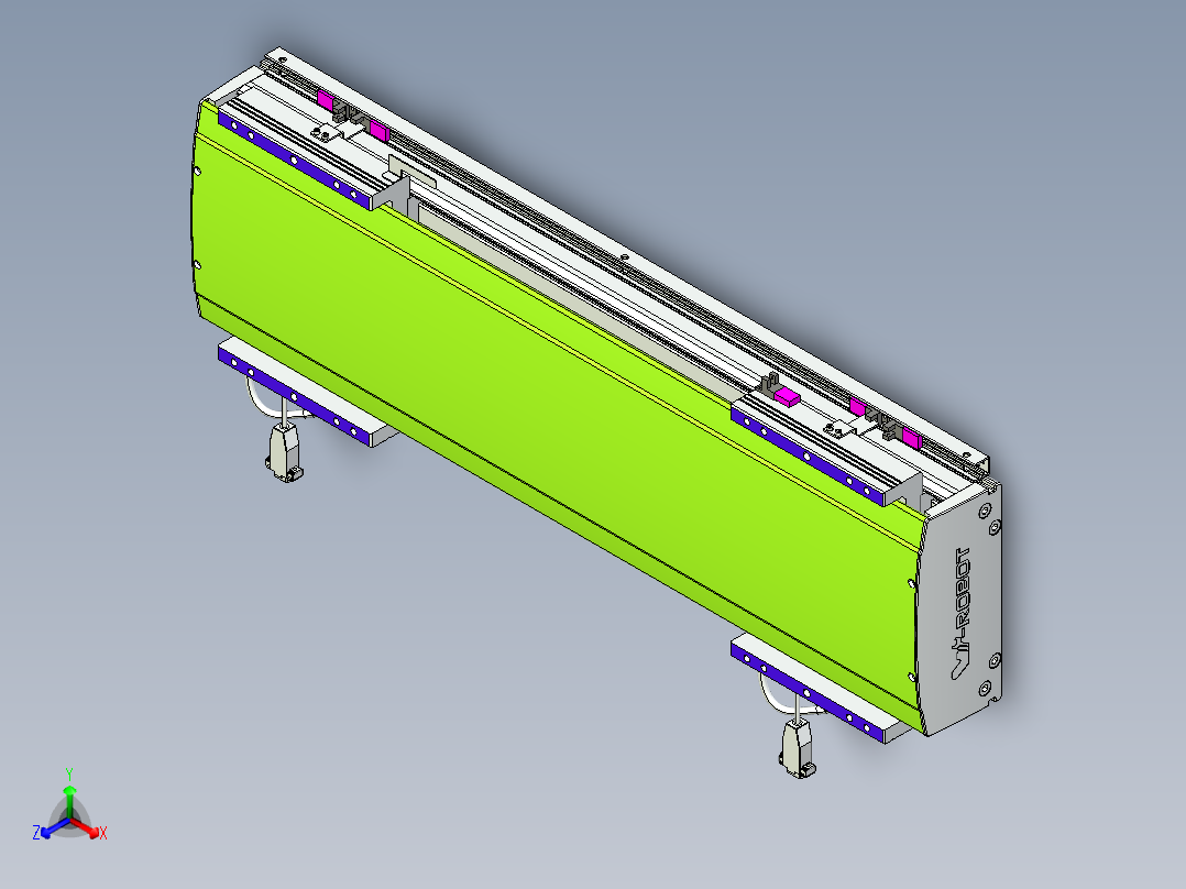 威洛博VL系列3d模型模组2VL22H2Y-S400正等轴测图