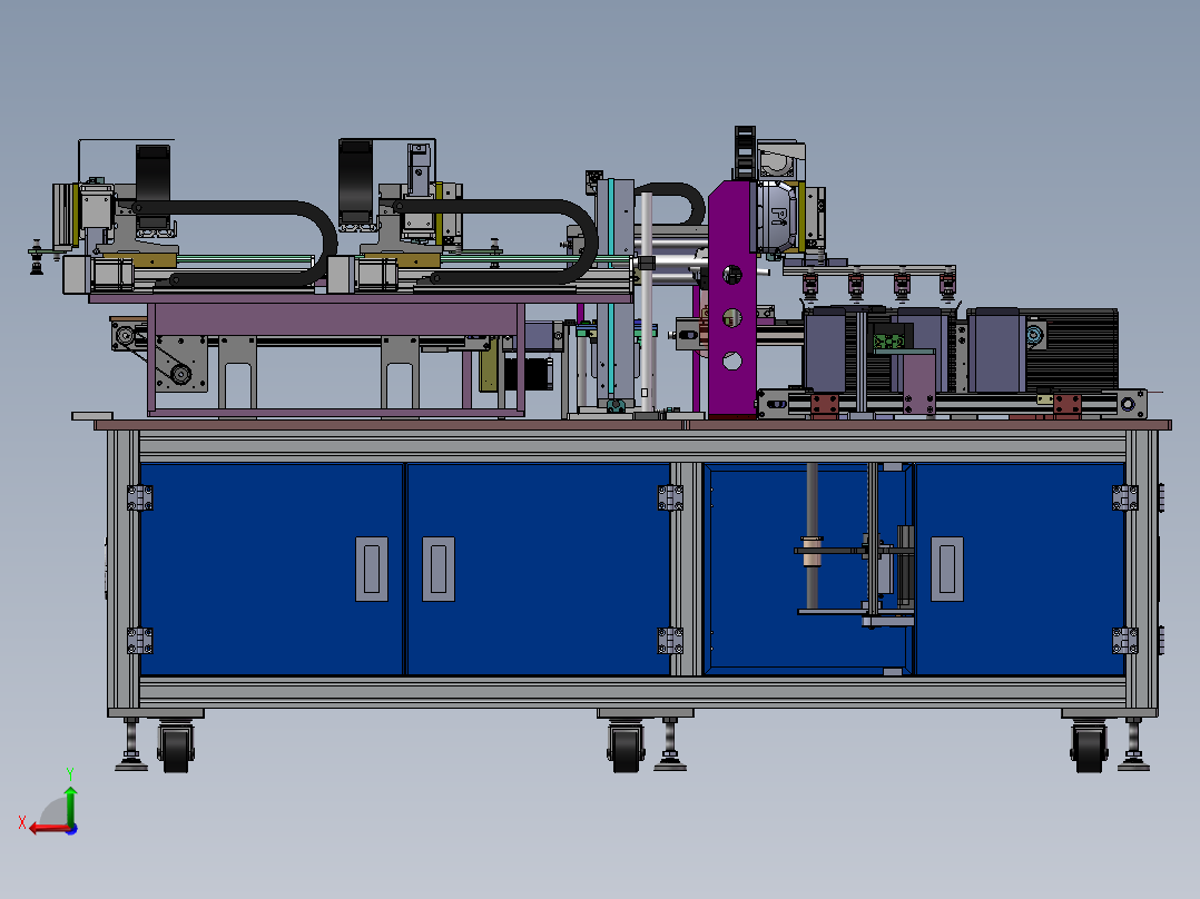 T953 全自动软包电池测试分选机后视图