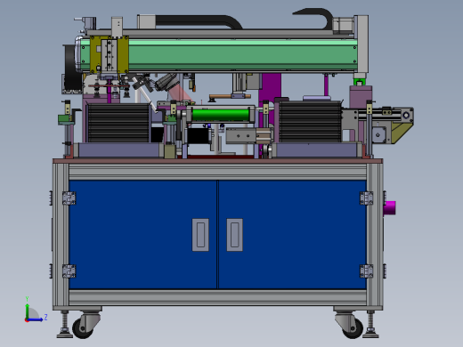 T953 全自动软包电池测试分选机左视缩略图