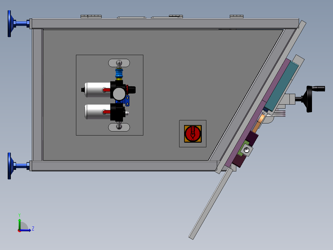 一种铁丝折弯装置设计(1)(1)左视图