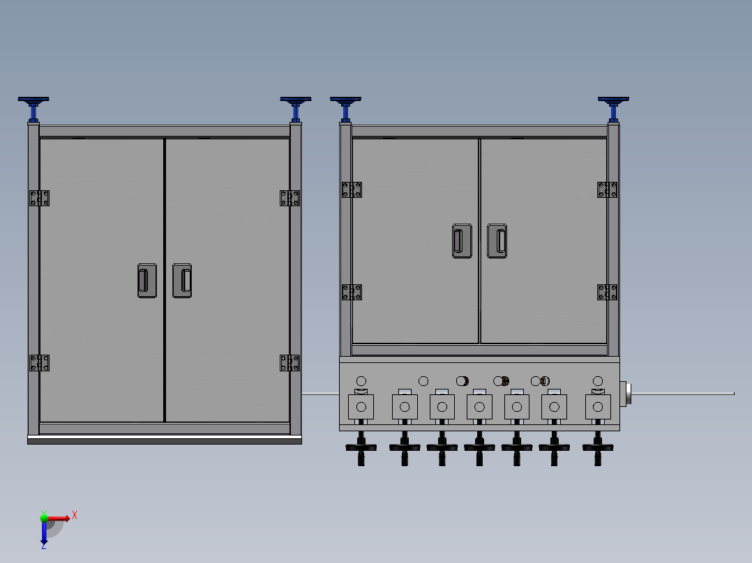 一种铁丝折弯装置设计(1)(1)俯视图