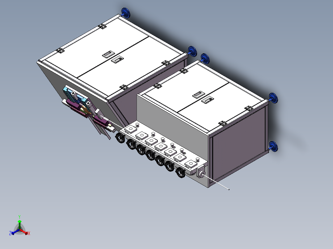 一种铁丝折弯装置设计(1)(1)正等轴测图