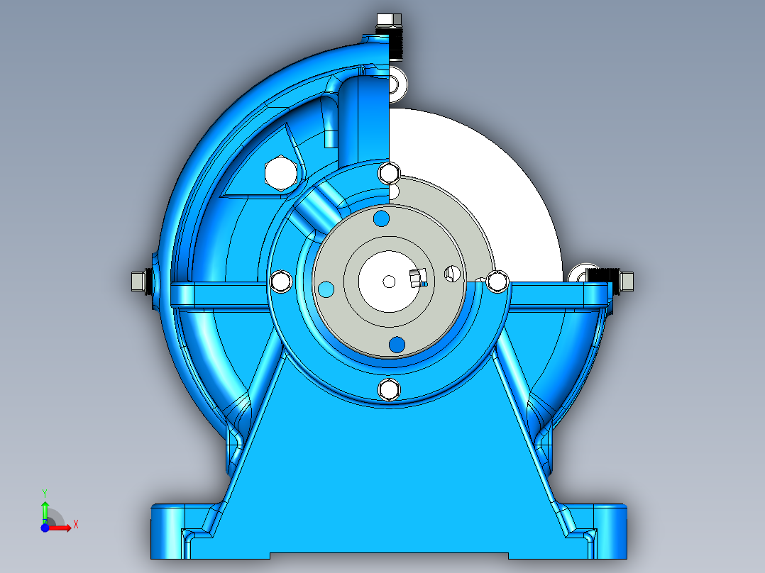 单级离心泵前视图
