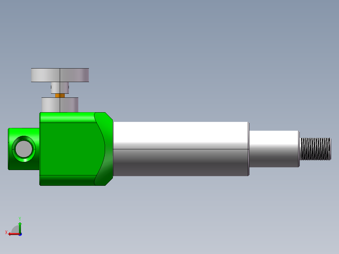 液压缸组件CAD+180+3.29+003后视图