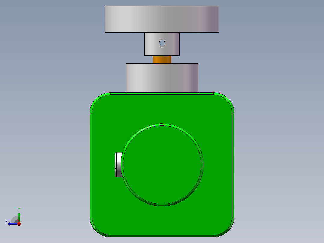 液压缸组件CAD+180+3.29+003右视图