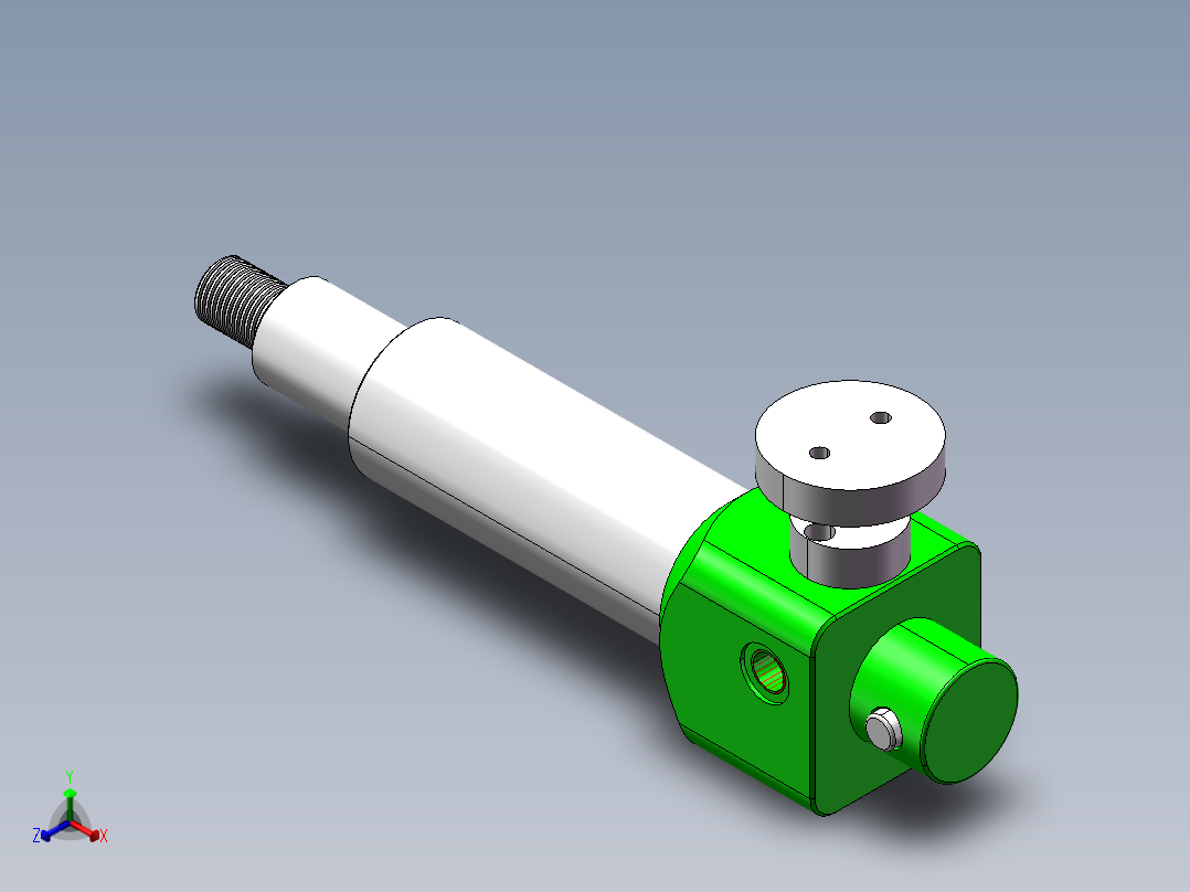 液压缸组件CAD+180+3.29+003正等轴测图
