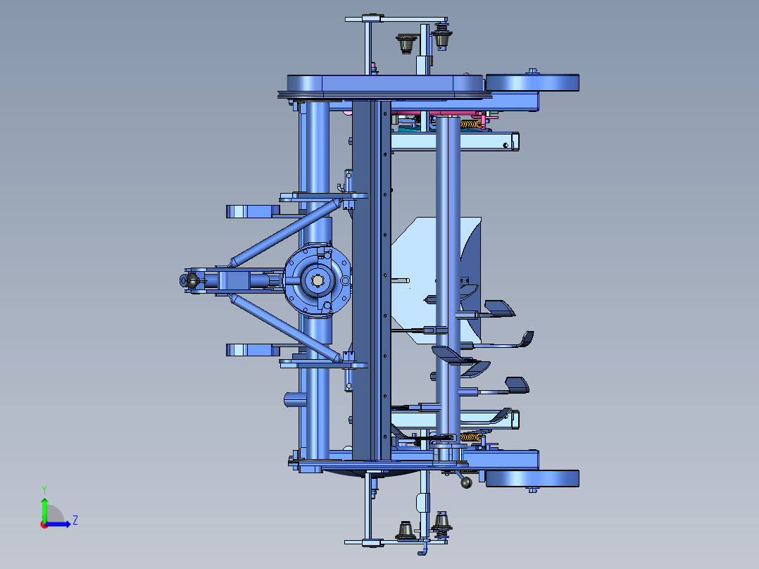 旋耕起垄覆膜机左视图