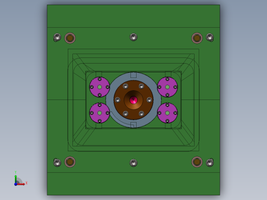 Q255-提篮注塑模具设计【三维SolidWorks】前视缩略图