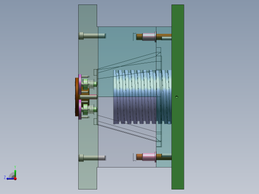 Q255-提篮注塑模具设计【三维SolidWorks】右视缩略图