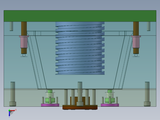 Q255-提篮注塑模具设计【三维SolidWorks】俯视缩略图
