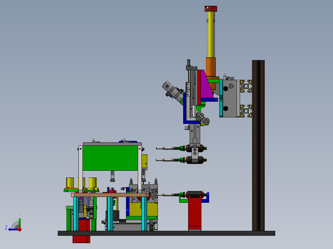 电机转子组装移栽机设备右视图