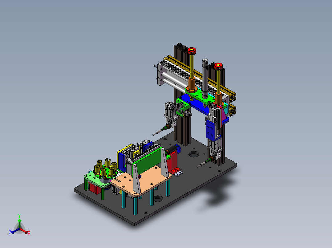 电机转子组装移栽机设备正等轴测图