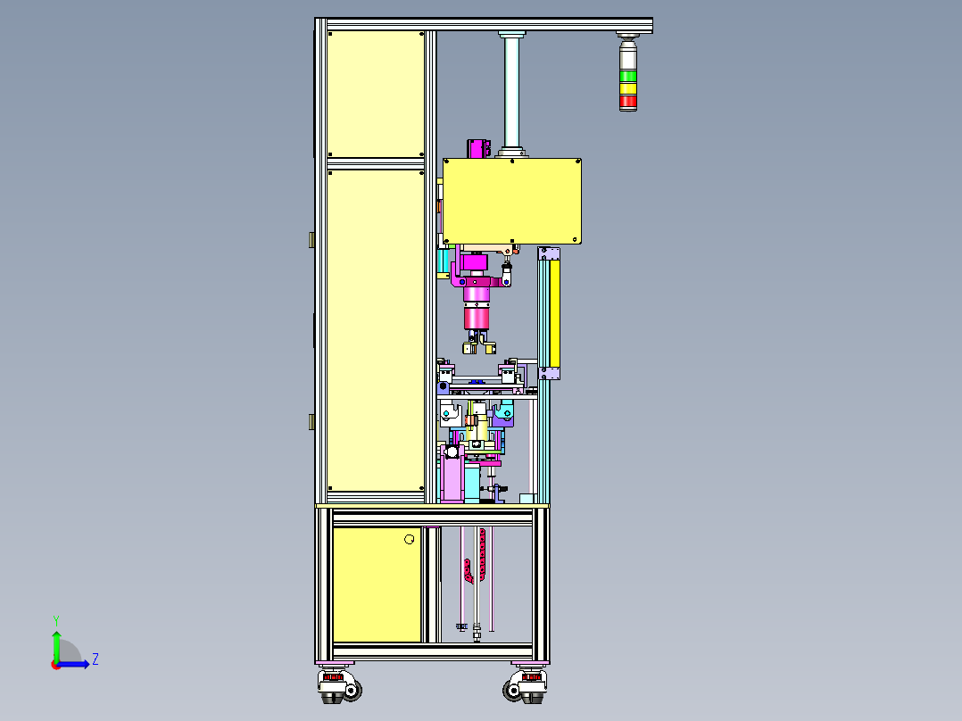 04水杯杯盖泄漏测试设备左视图