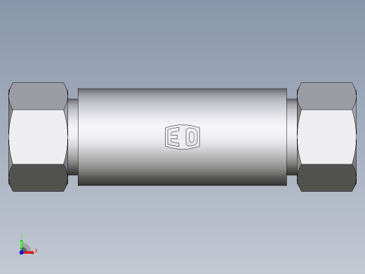 卡套式工业通用硬管接头EO_Weld_bulkhead_fitting_ESV15L71前视缩略图