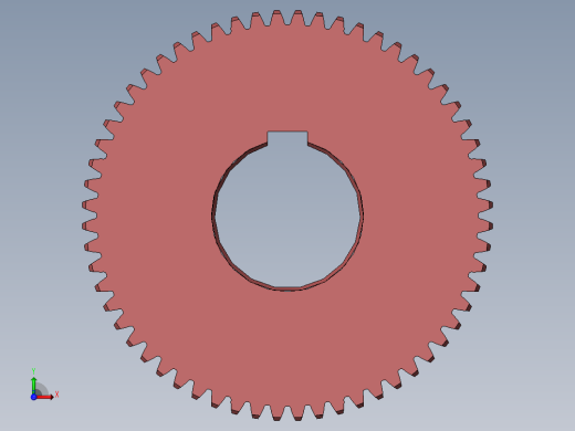大齿轮 m=2 z=60前视缩略图