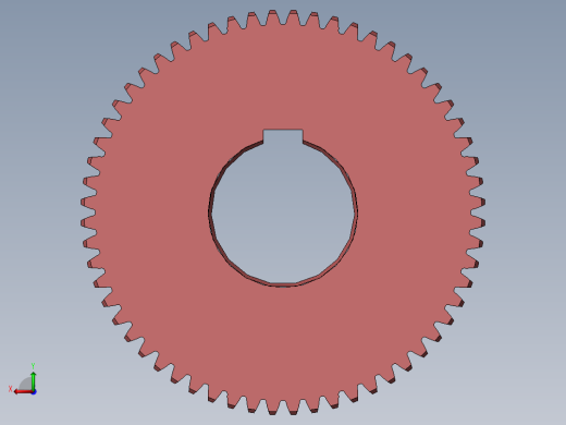 大齿轮 m=2 z=60后视缩略图