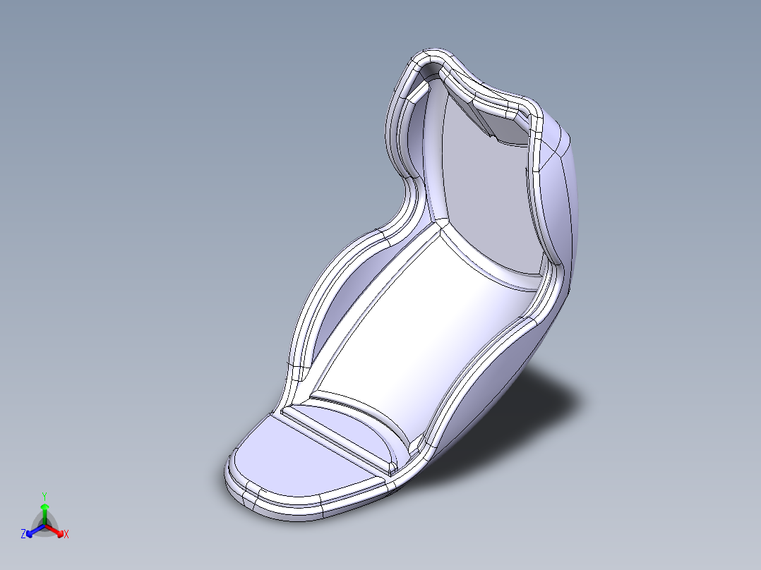 跑车座椅设计sports-car-seat-design-stp主视图