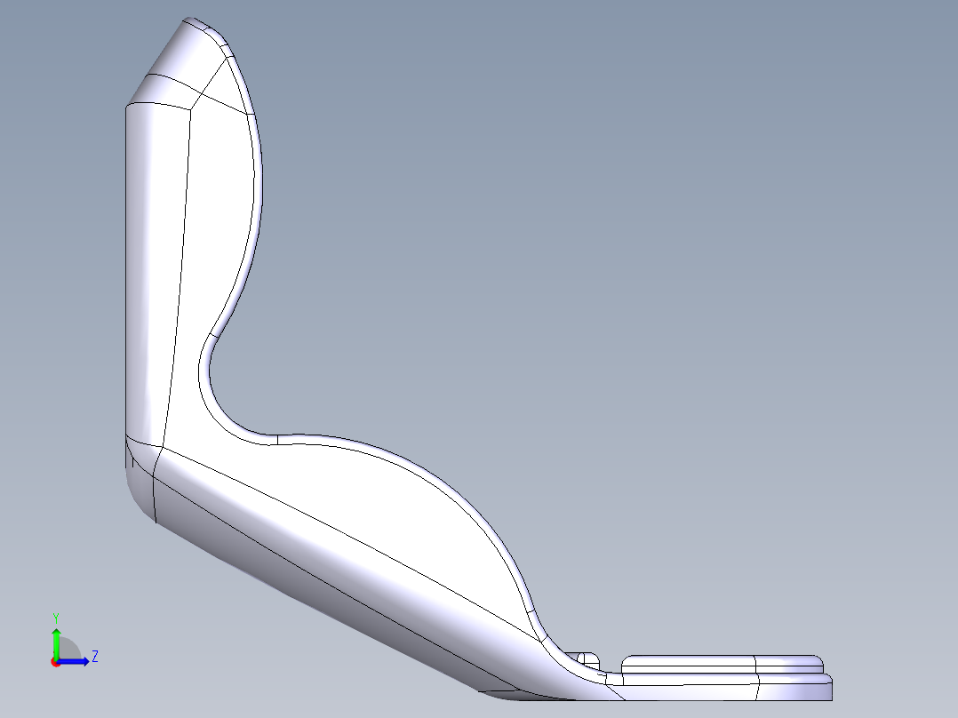 跑车座椅设计sports-car-seat-design-stp左视图