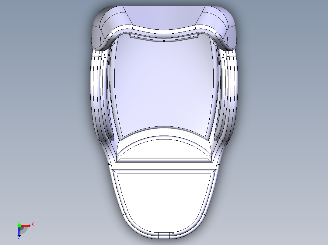 跑车座椅设计sports-car-seat-design-stp俯视图