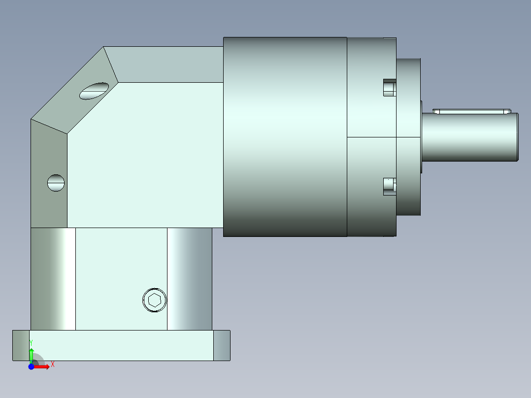 直齿ZPLE160-L2-LC 42-114.3-200-M12.stp前视图