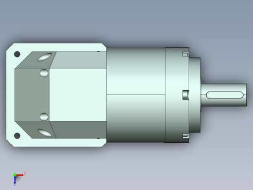 直齿ZPLE160-L2-LC 42-114.3-200-M12.stp俯视缩略图