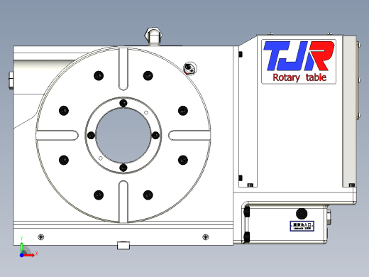 HR025EX-A0(四轴转台)外型圖前视缩略图