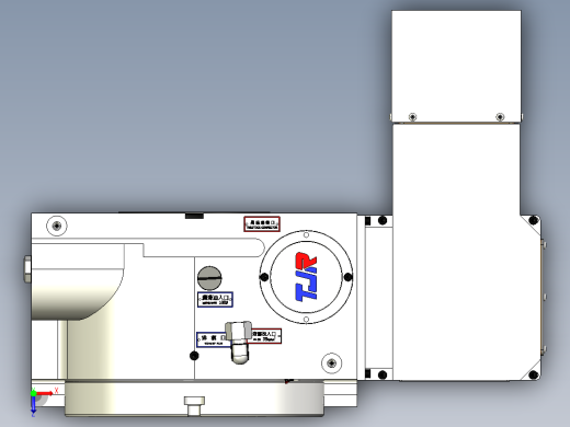 HR025EX-A0(四轴转台)外型圖俯视缩略图