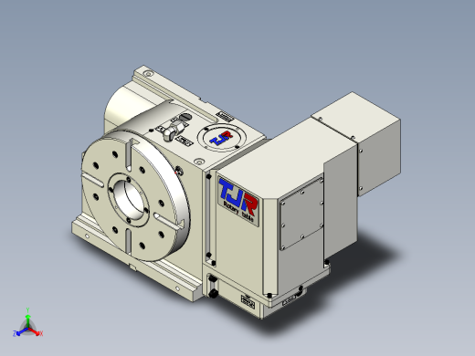 HR025EX-A0(四轴转台)外型圖正等轴测缩略图