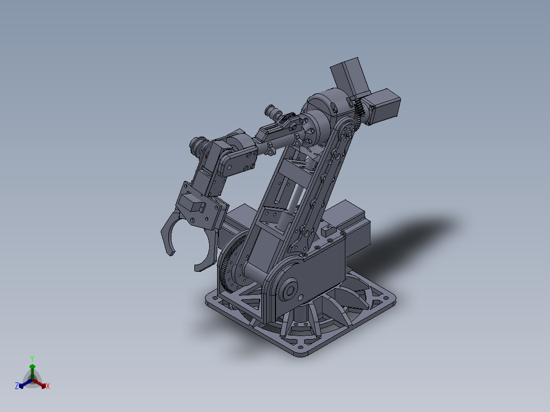 6轴步进机器人设计模型235045==30主视图