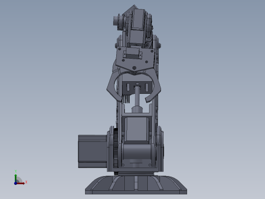 6轴步进机器人设计模型235045==30前视缩略图