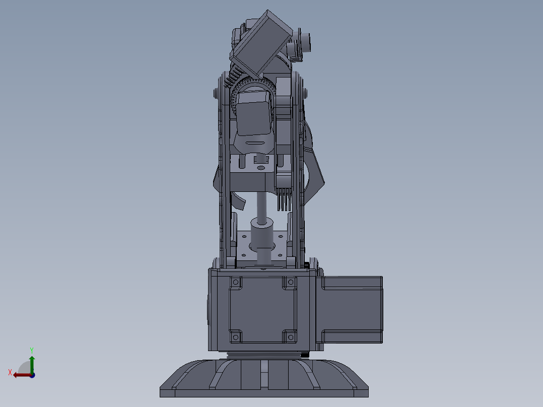 6轴步进机器人设计模型235045==30后视图
