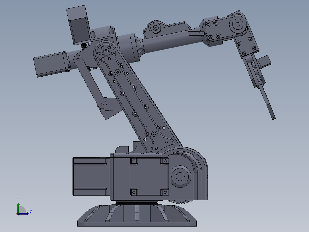 6轴步进机器人设计模型235045==30左视图