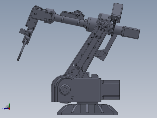 6轴步进机器人设计模型235045==30右视缩略图