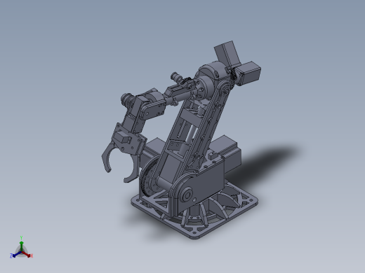 6轴步进机器人设计模型235045==30正等轴测缩略图