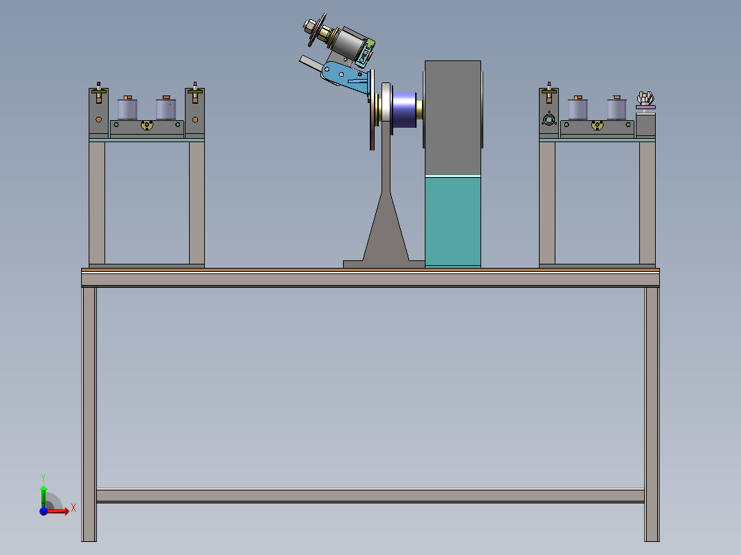 屏蔽层包覆装置前视图