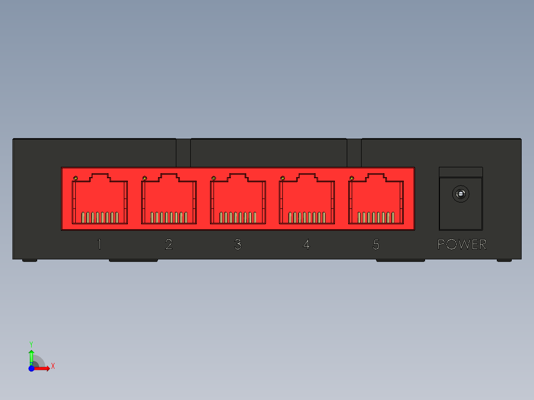 光纤交换机前视图
