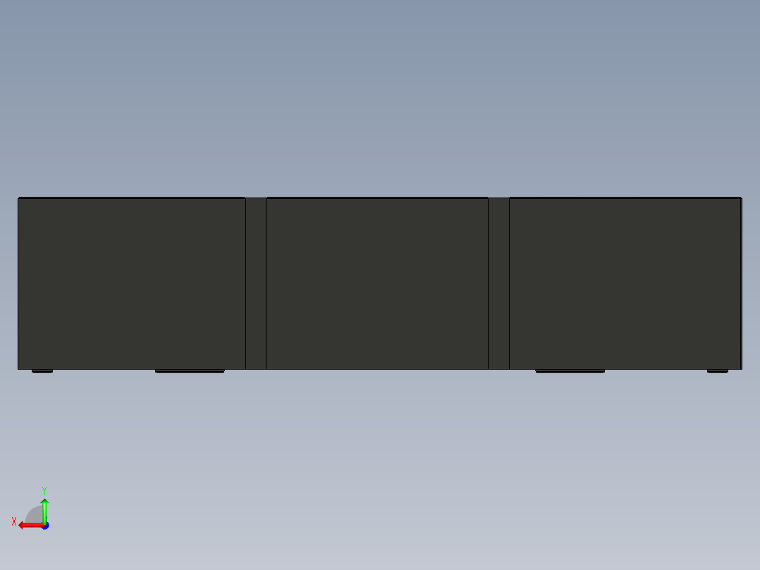 光纤交换机后视图
