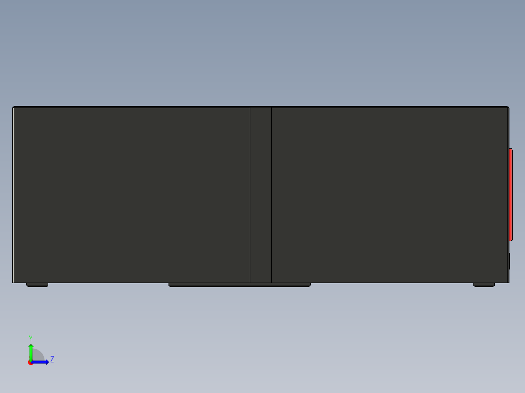光纤交换机左视图